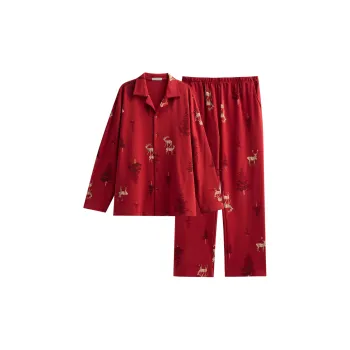 Same Language Pajama Set Men's Christmas Red