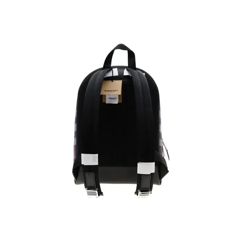 Burberry Jeff Check Backpack Navy/Grey-4