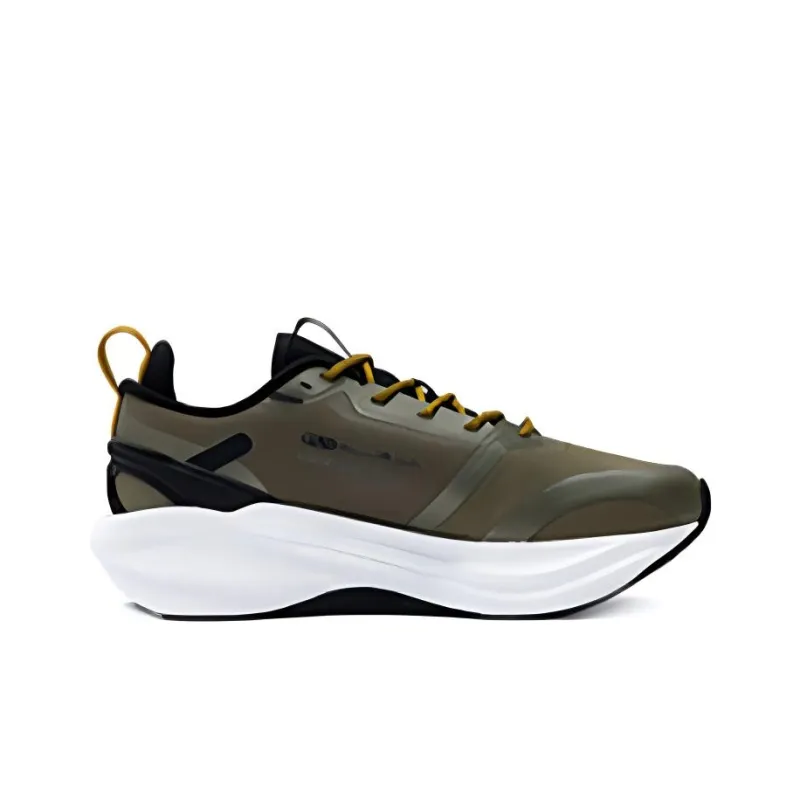 361° Foam Explosion 4.0 Slip-Resistant Cushioning Coverage Low-Top Sprint Running Shoes Men's Olive Green-1