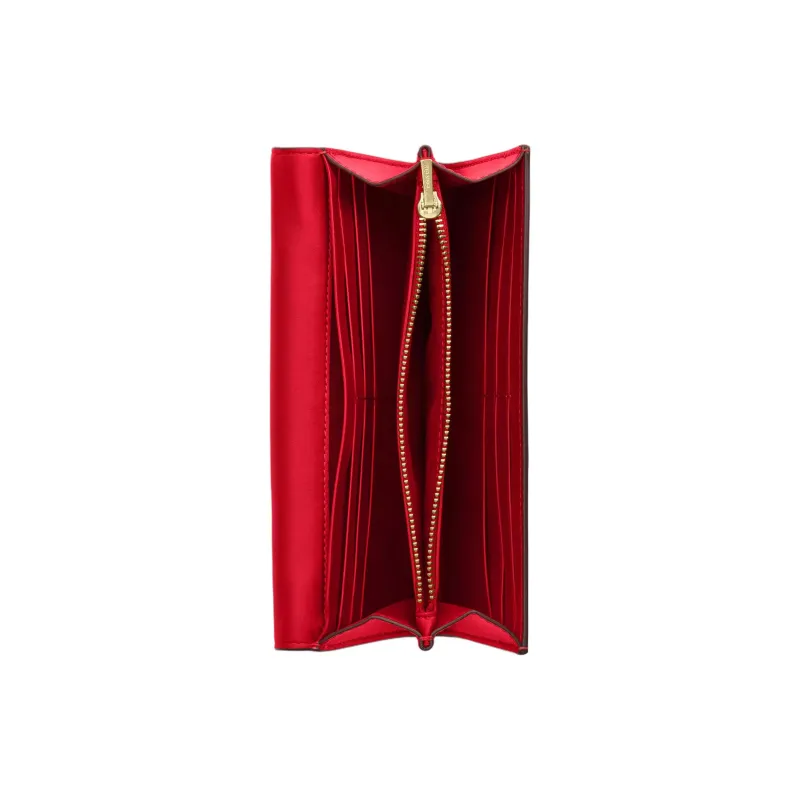 COACH Envelope Coated Canvas Wallet Trumpets Women's Bold Red-1