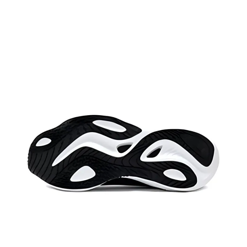 361° Foam Explosion 4.0 Wear Resistant Slip Resistant Low Top Sprint Running Shoes Men's Black White-3