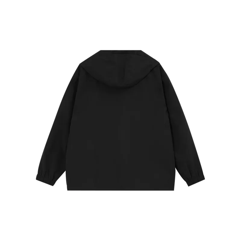LUJIAMEN Jackets & Coats Early Fall Early Spring Unisex Black-1