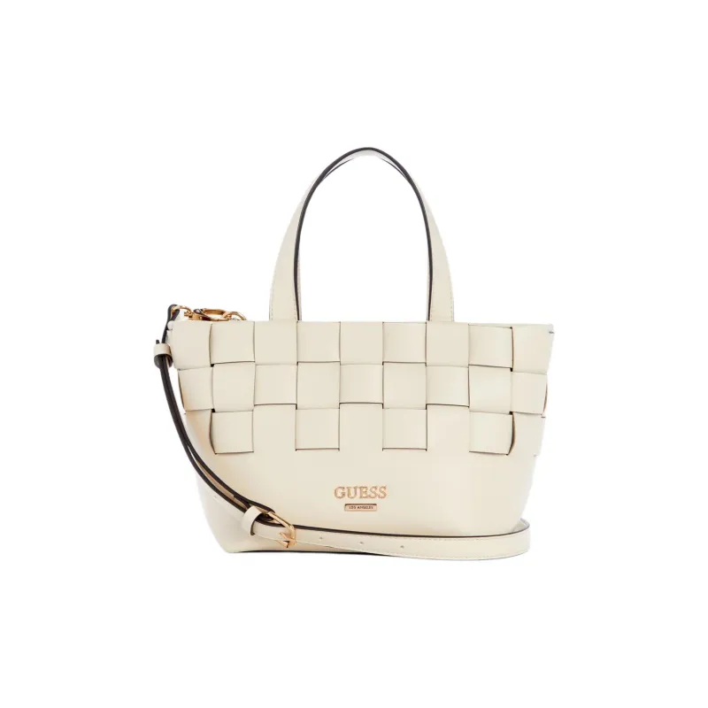 GUESS Artificial Leather Shoulder Bag Crossbody Bag Handbag Small Size Women's Gray White-0