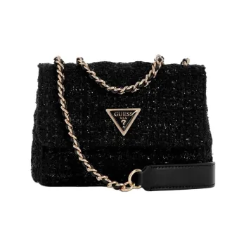 GUESS Velvet Shoulder Bag Crossbody Bag Mini Women's Black