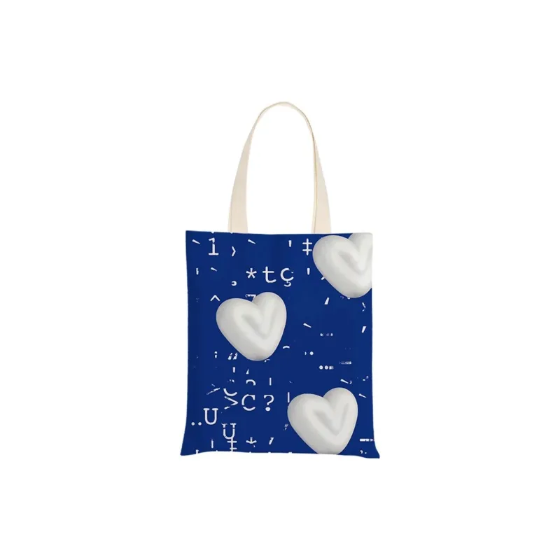 AOSONG Canvas Bag, Tote Handbag Small Medium Large Size Unisex Klein Blue-12
