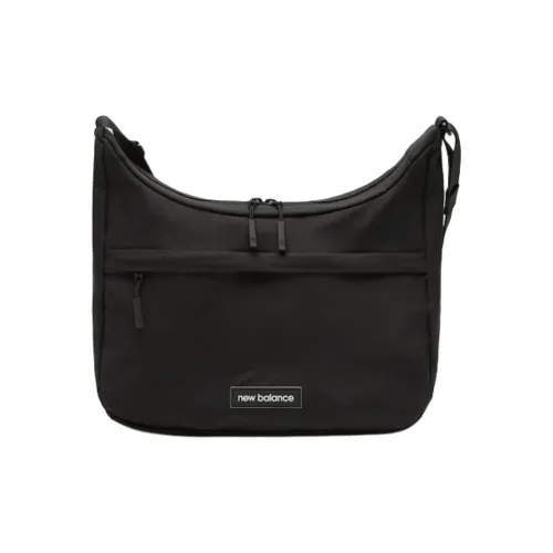New Balance Nylon Shoulder Bag Crossbody Bag Medium Size Unisex Black