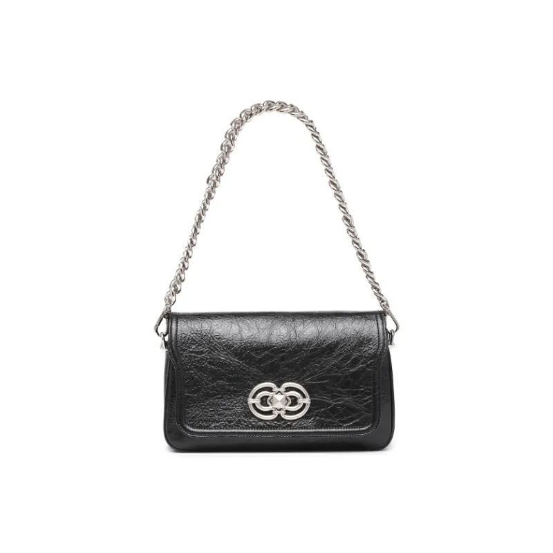 Clannad Top Grain Cow Leather Crossbody Bag, Shoulder Bag Regular Women's Black-1