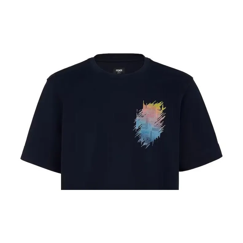 FENDI T Shirts Men Blue-5