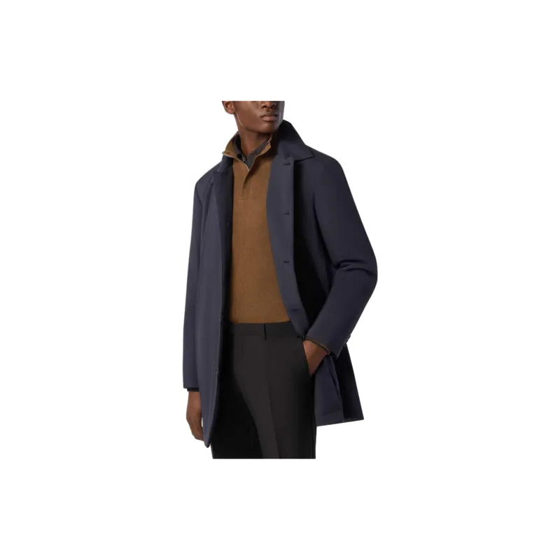 STAND STUDIO SS24 Trench Coat Men's Blue-1
