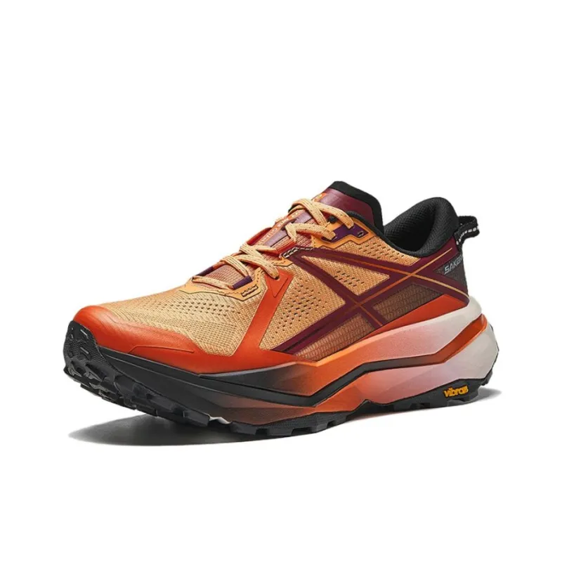 Anta Anti-Slip Wear-Resistant Low-Top Trail Running Running Shoes Men's Orange-1