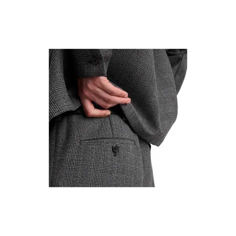 PRADA Houndstooth Wool Trousers-5