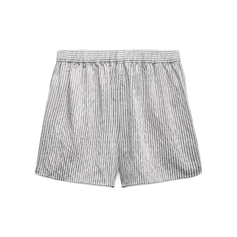 ZARA Casual Shorts Women's Stripes-1