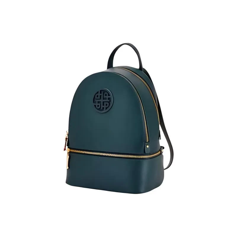 Hush Puppies Cow Leather Backpack Medium Size Unisex Black/Gray Apricot/Jasper-11