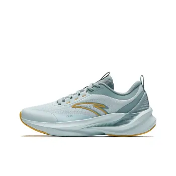 Anta Running Collection Cushioned Slip Resistant Low Top Casual Running Shoes Men's Turquoise