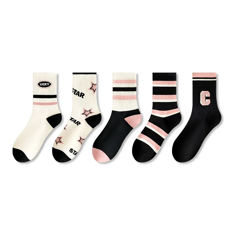 ROBINHOOD Mid Calf Socks Women's 5 Pack-13