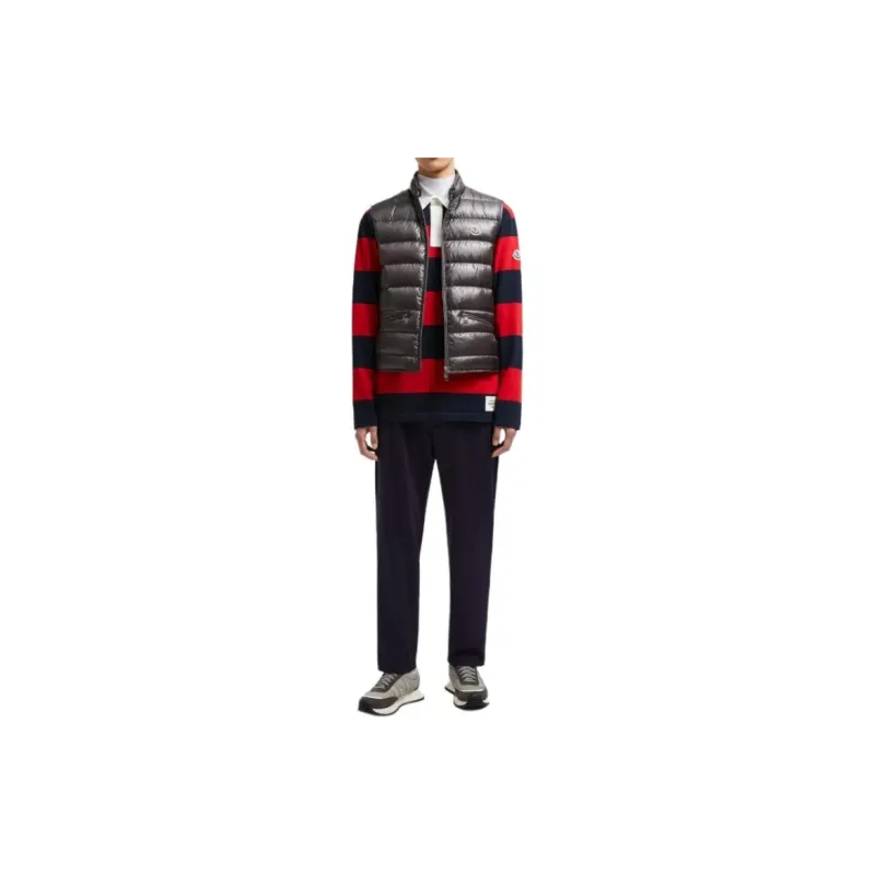 Moncler Gui Series Vests Men Dark Gray-1