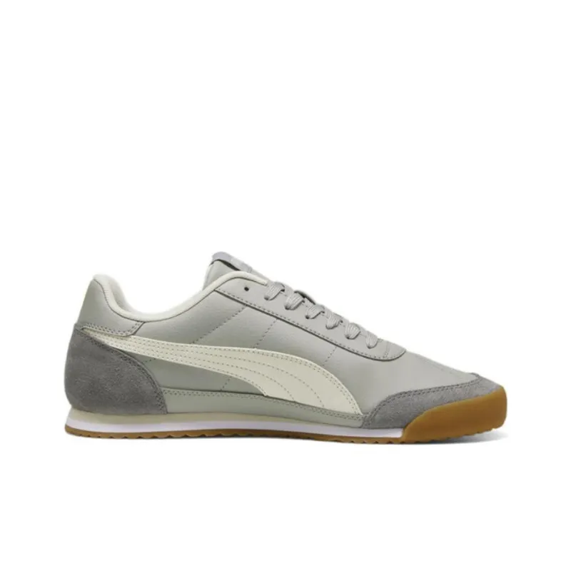 PUMA Turino Anti-Slip Wear-Resistant Low-Top Casual Shoes Unisex Gray White-1