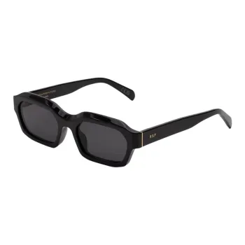 Retrosuperfuture Plate Frame Irregular Shape Sunglasses Unisex Black