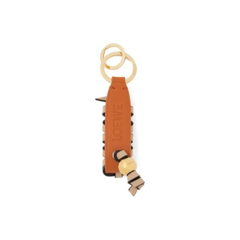 LOEWE Calfskin Keychains Unisex Orange-1