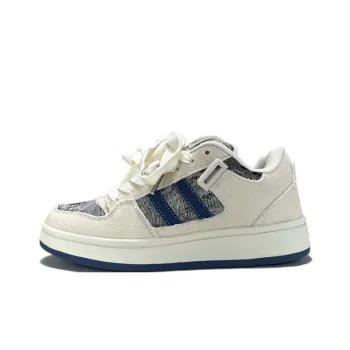 ABCYLM Slip Resistant Cushioning Impact Resistance Abrasion Resistant Low Top Skateboard Shoes Women's Denim Blue