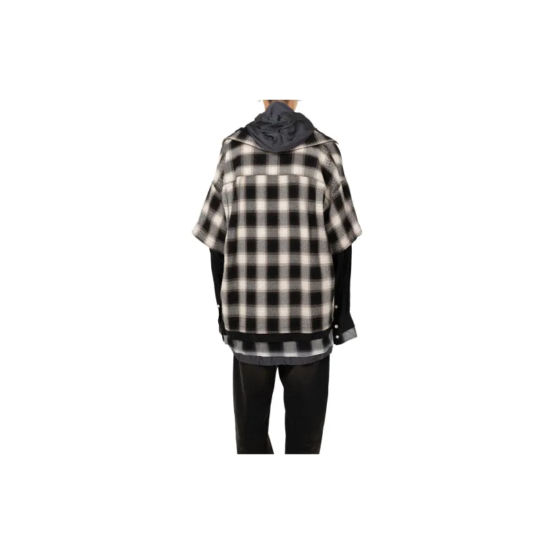 Maison Mihara Yasuhiro Plaid Drawstring Shirt-2