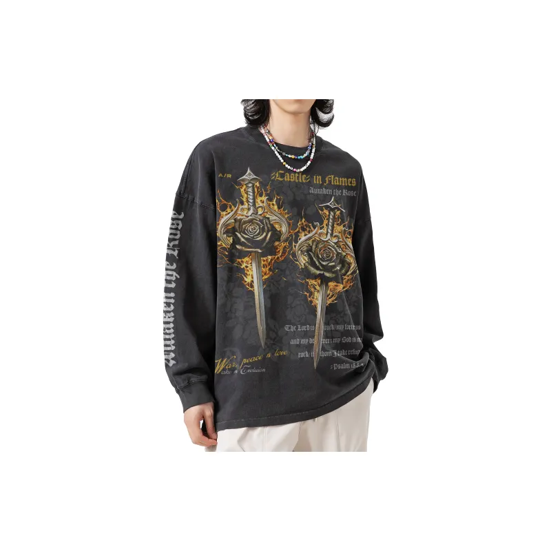 AWAKEN THE ROSE T Shirt Unisex Black-3