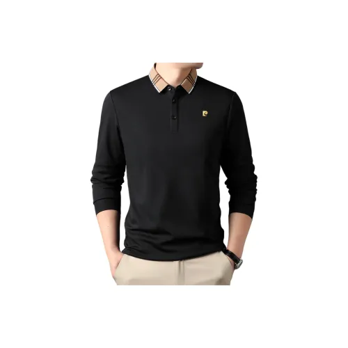 PIERRE CARDIN Polo Shirts Men Black