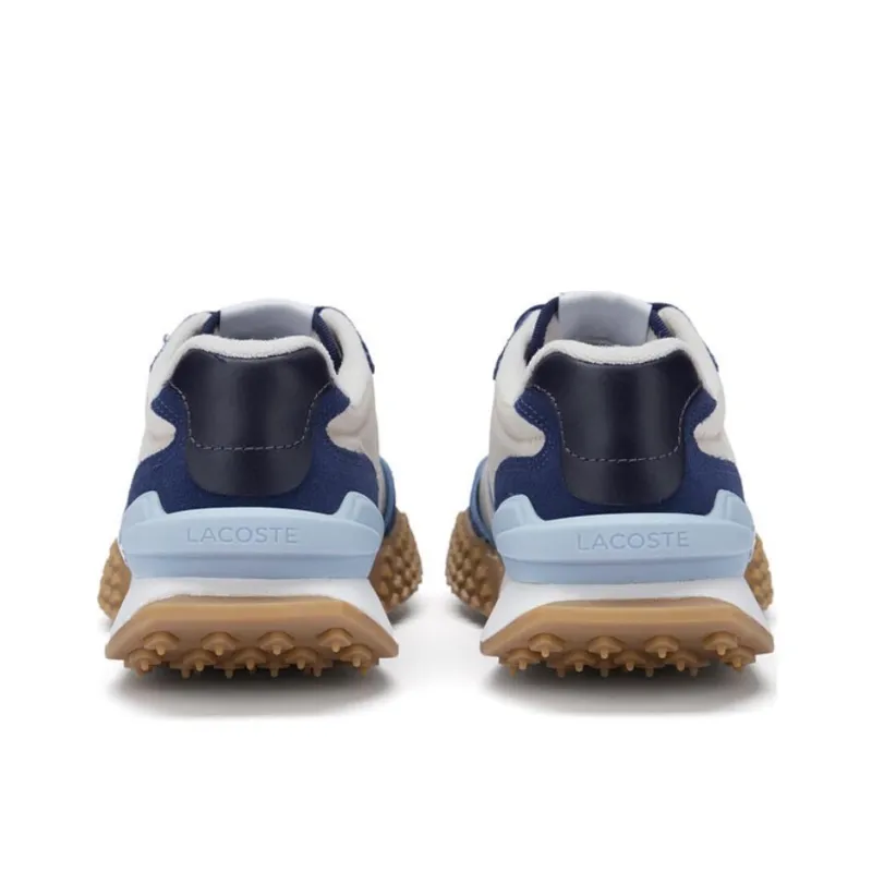 LACOSTE Low Top Casual Shoes Women's Ecru/Navy Blue-3