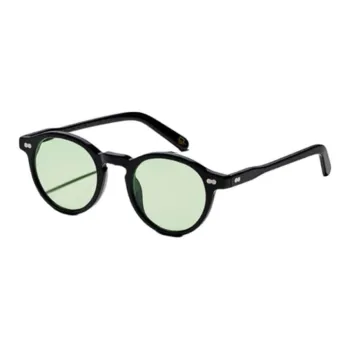 MOSCOT Acetate Round Sunglasses Unisex Black