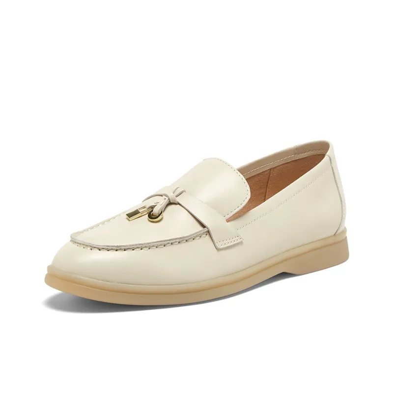 BASTO Loafers Women's Ecru/Camel/Light Apricot-7