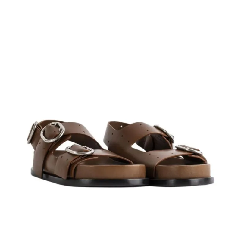 JIL SANDER Strap Sandals Women's Brown-3