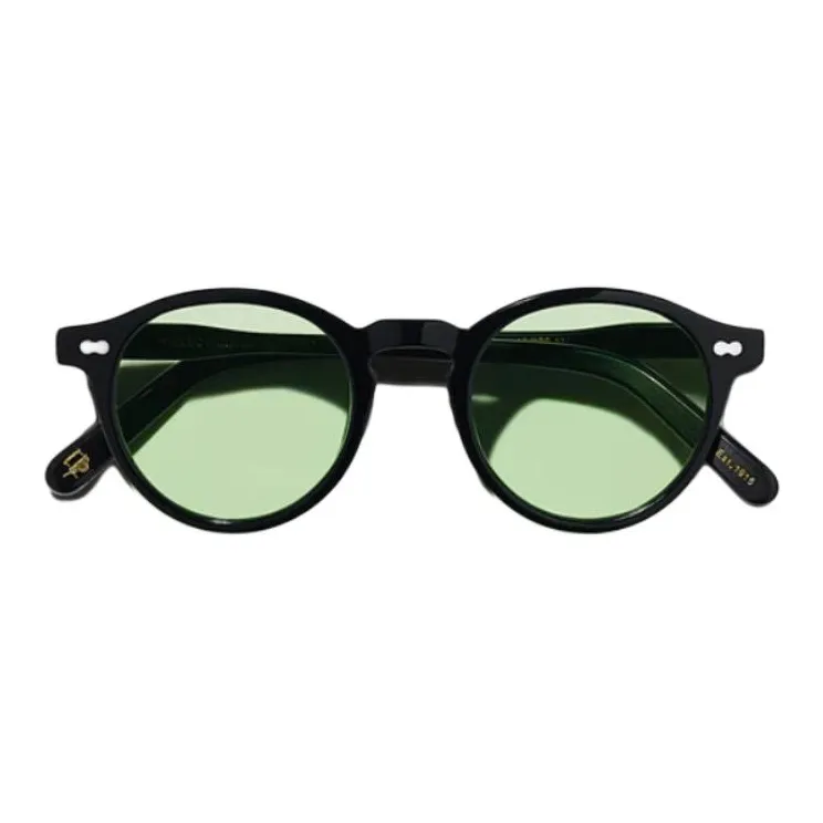 MOSCOT Acetate Round Sunglasses Unisex Black-1