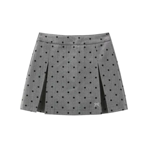 LEDIN Casual Short Skirts Women's Volcanic Gray