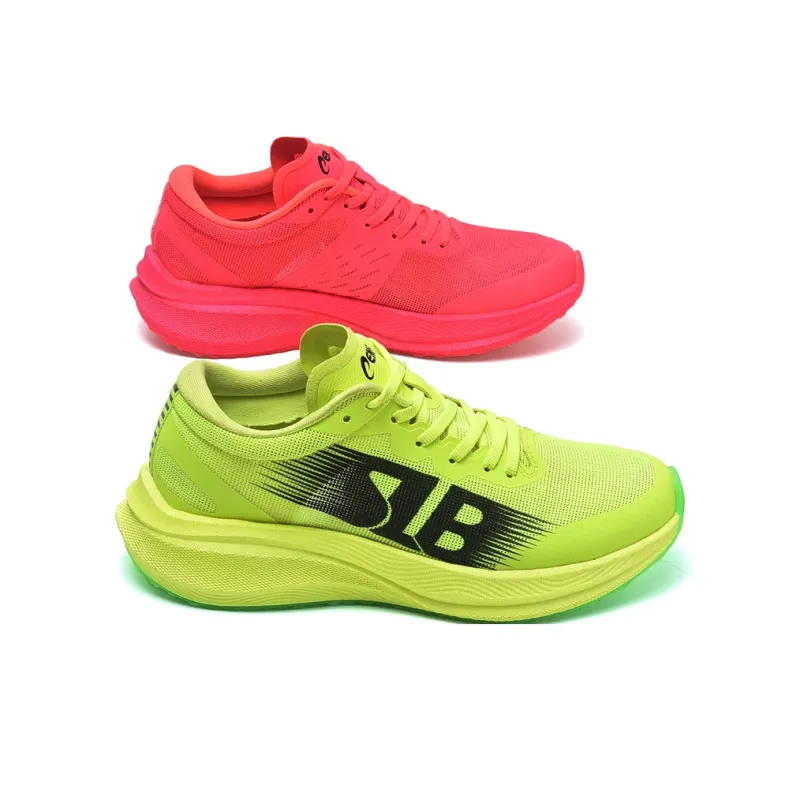 CENPIN Low-Top Cushioning Anti-Slip And Wear-Resistant Full-Length Carbon Plate Running Shoes Unisex Jadeite/Neon Green-11