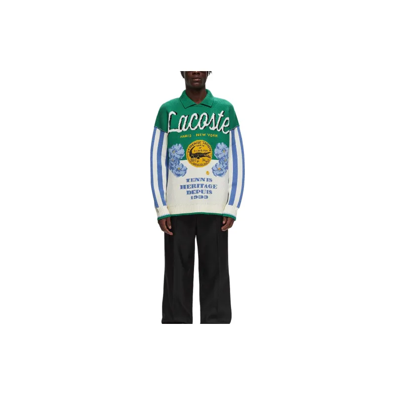 LACOSTE Logo jacquard Polo Shirt-1