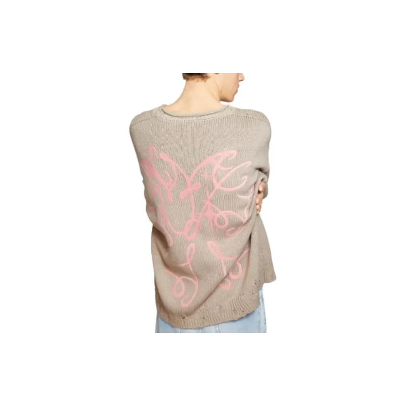 Acne Studios Graphic Printed Distressed Jumper-1
