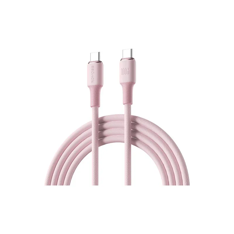 ROMOSS 1.2m/2m Type c To Type c 100W Fast Charging No Heat Compatible With IPhone 15 Series Liquid Silicone Cable-8