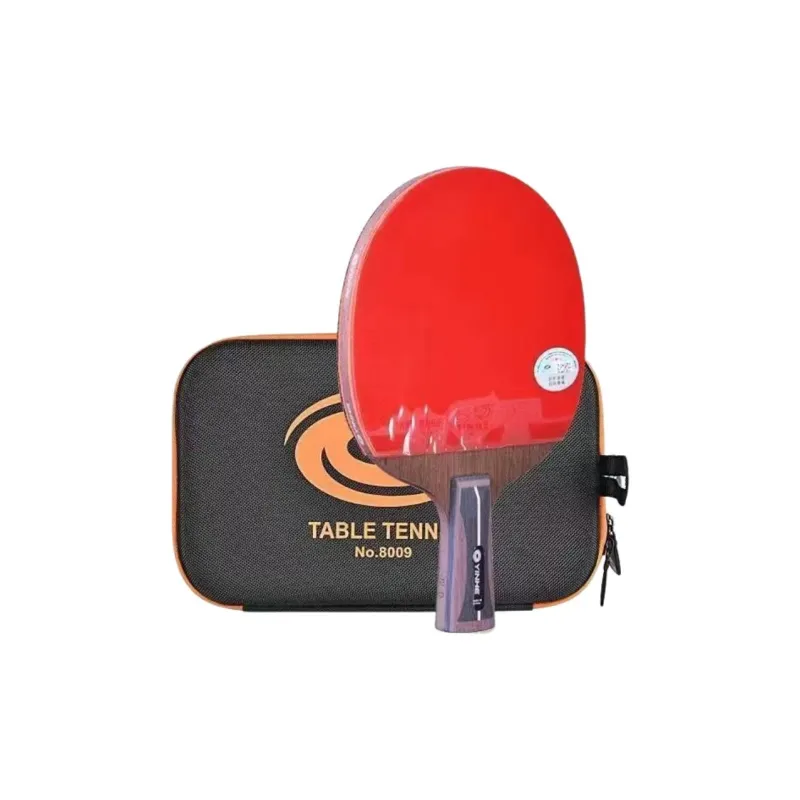 YINHE Ping Pong Paddles Unisex All Wood With Carbon Fiber Red Black-11