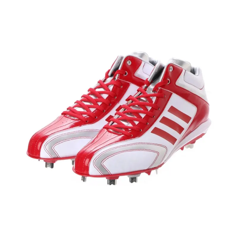 Adidas Adipure Slip-Resistant Mid-Top Training Shoes Unisex White Red-2
