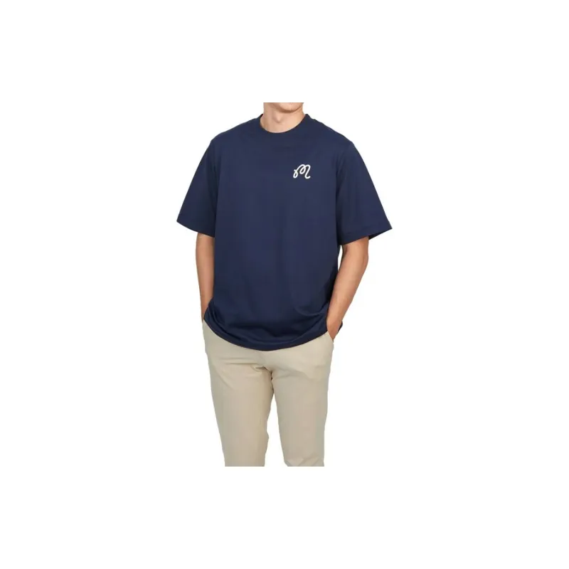 Malbon Golf T Shirt Men's Marine Blue-8