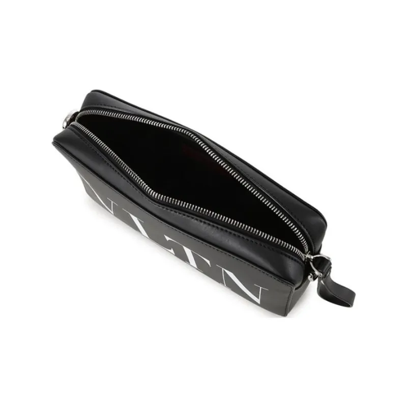 Valentino VLTN Logo Printed Zip Up Shoulder Bag-5