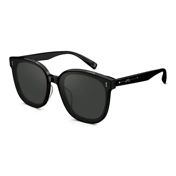 MOLSION Plate Frame Irregular Shape Sunglasses Unisex Black, White
