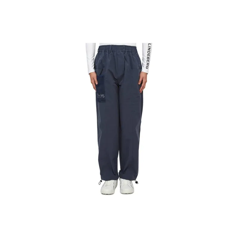 Malbon Golf Knitted Sweatpants Men's Blue-4