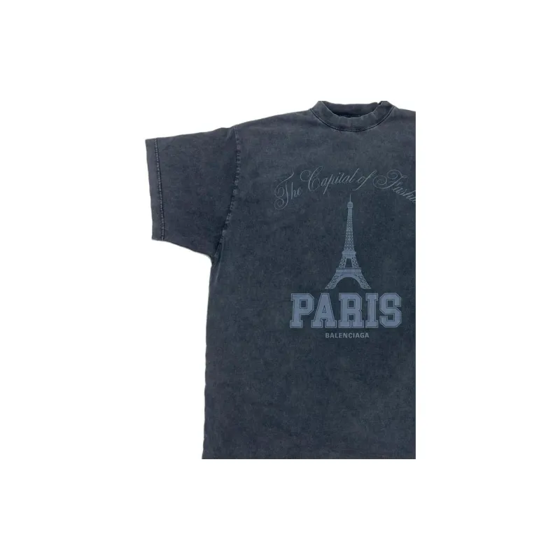 Balenciaga T Shirt Regular Fit Men's Black-3