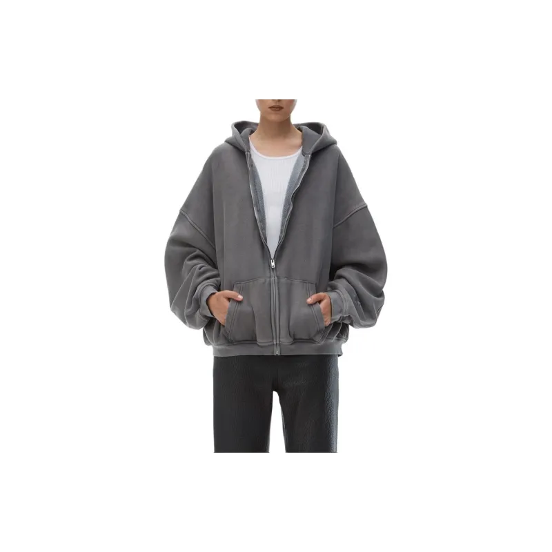 Alexander Wang FW24 Sweatshirt Unisex Washable Granite-2