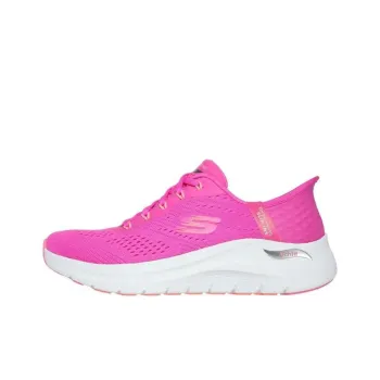 Skechers Slip Ins Anti-Slip Wear-Resistant Low-Top Casual Shoes Women's Pink