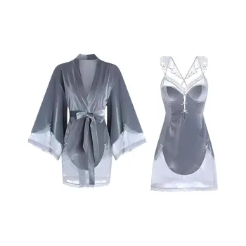 MIIOW Pajama Set Women's Gray Blue