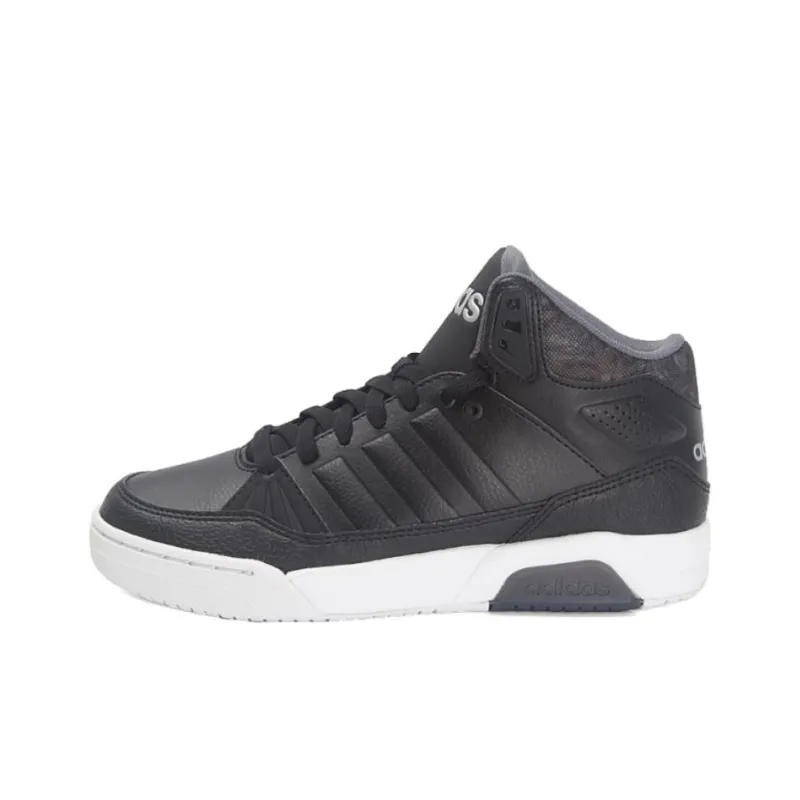 Adidas Neo PLAY9TIS Anti Slip Wear Resistant High Top Skateboard Shoes Women's Black-0