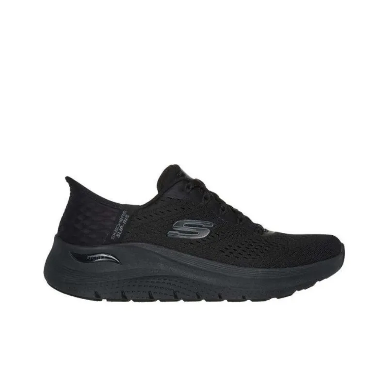 Skechers Slip Ins Anti Slip Wear Resistant Low Top Casual Shoes Women's Black-1