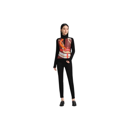 Blood Glitter Sweaters Women's Black Multicolor